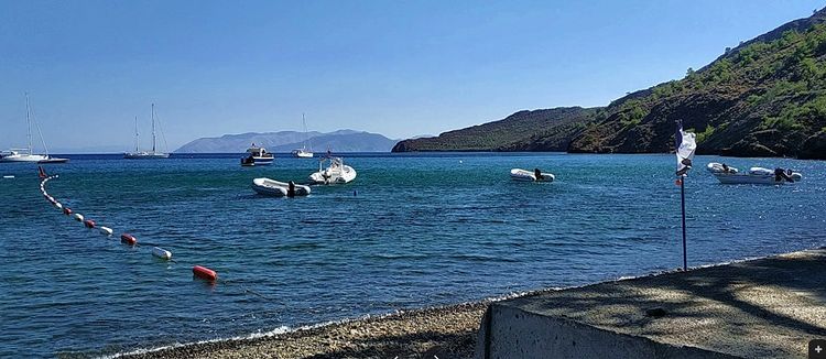 Yachts anchorage in Karaincir bay