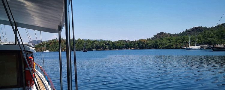 Yacht anchorage in Kuyulu Bay