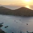 Yacht moorings in Agil Bay