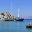 Yacht anchorage near Oglanboguldu Island