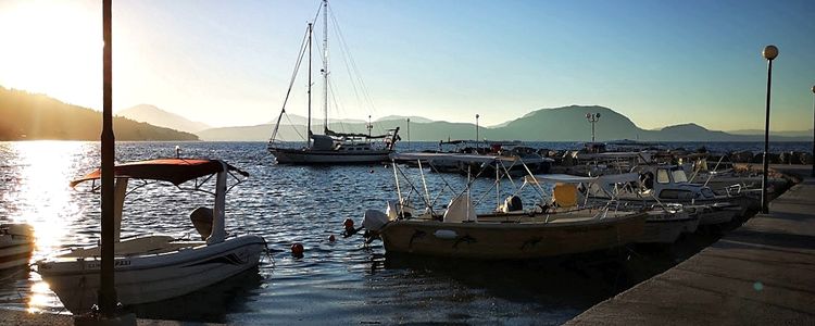 Yacht anchorages near Mpoukari beach