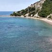 Yacht's anchorage in the Arkoudiloula bay