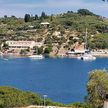 Yacht moorings in Moggonisi Bay