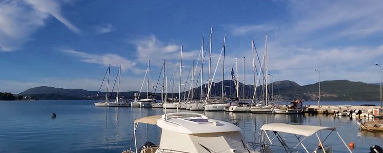 Yacht mooring in Nikiana Fishport