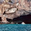 Yacht anchorage at Papanikoli Cave