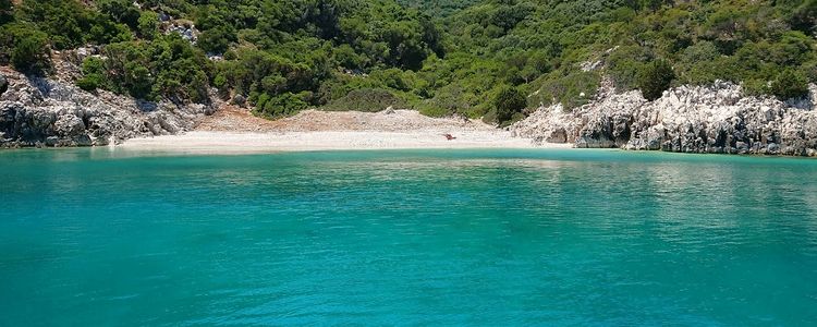 Yacht anchorage in Tsoutsouli Bay