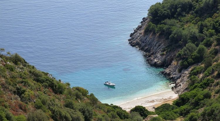 Yacht anchorage in Tsoutsouli Bay