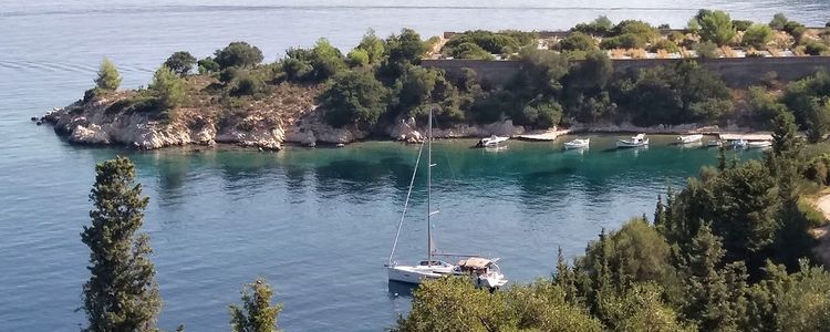 Yacht anchorage in Mavrona Bay