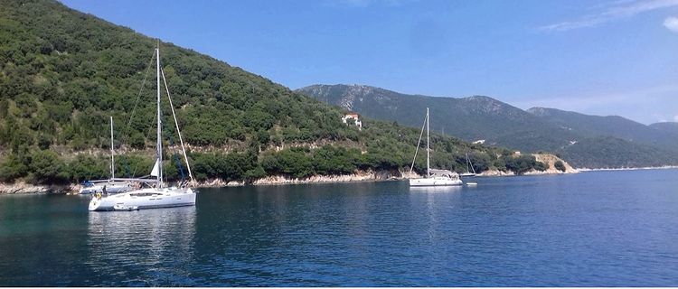 Yacht anchorage in Mavrona Bay