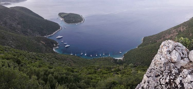 Yacht anchorages in Pera Pigadia bay