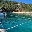 Yacht anchorage in Evreti Bay