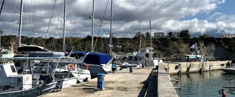 Yacht moorings in Agia Pelagia Fishport