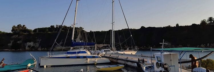 Yacht moorings in Agia Pelagia Fishport