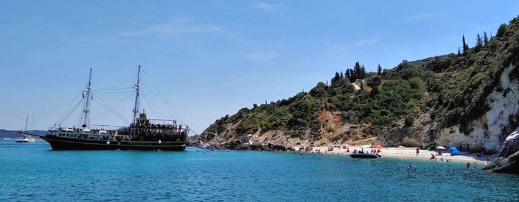 Yacht anchorage in Xigia Bay