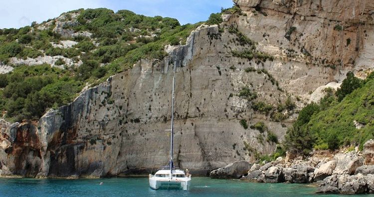 Yacht anchorage in Xigia Bay