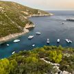 Yacht mooring in Porto Vromi