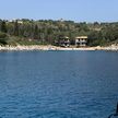 Yacht anchorage in Ampelakia Bay