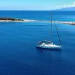 Yacht anchorage off the east coast of Arkoudi Island