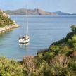 Yacht anchorage in the south bay of Provati Island