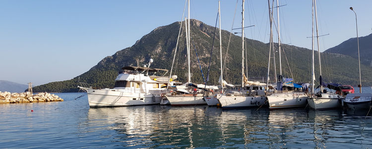 Yachts in Mytikas Fishport