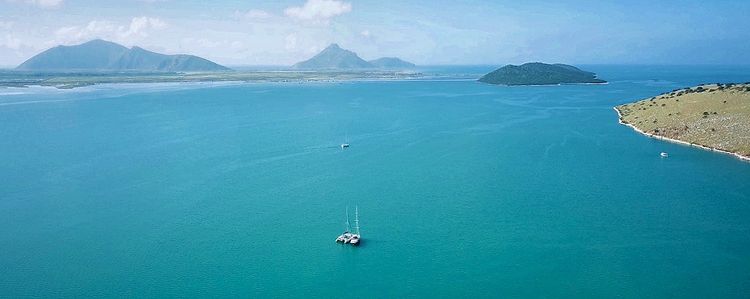 Yacht anchorage off Petalas Island