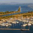 Yacht moorings in Messolongi Marina