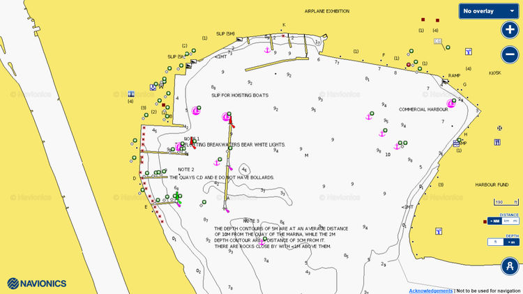 To open Navionics chart of Messolongi Yacht Marina. Patraikos Gulf. Ionian Sea. Greece