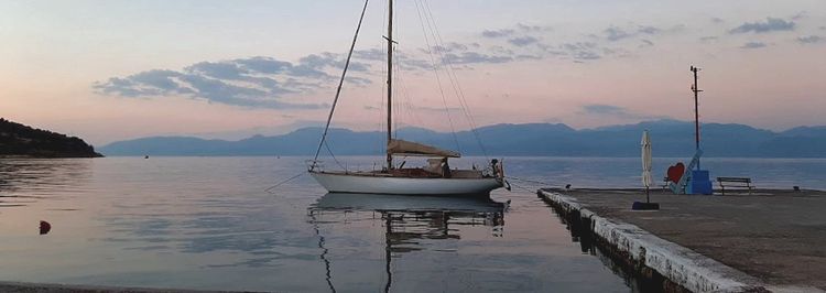 Yacht at Eratini Pier