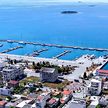 Yacht mooring in Itea Marina