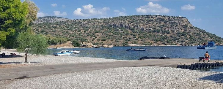 Yacht anchorage in Volikos Bay