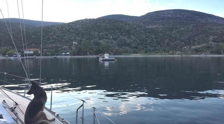 Yacht anchorage in Volikos Bay