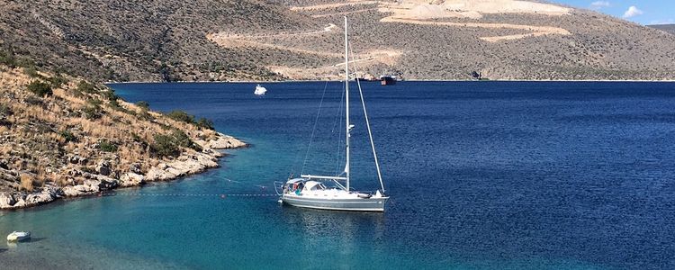 Yacht anchorages in Vathi Bay