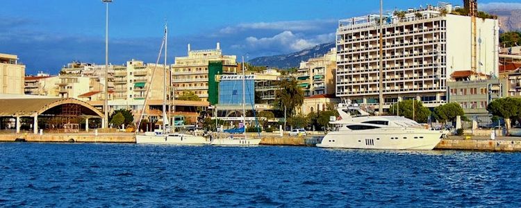 Yacht mooring in Patras Harbor