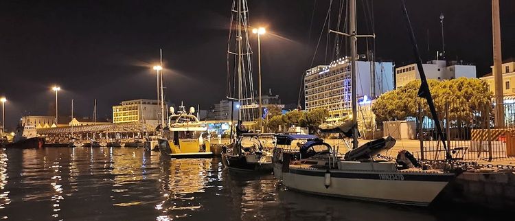 Yachts in Patras Harbor