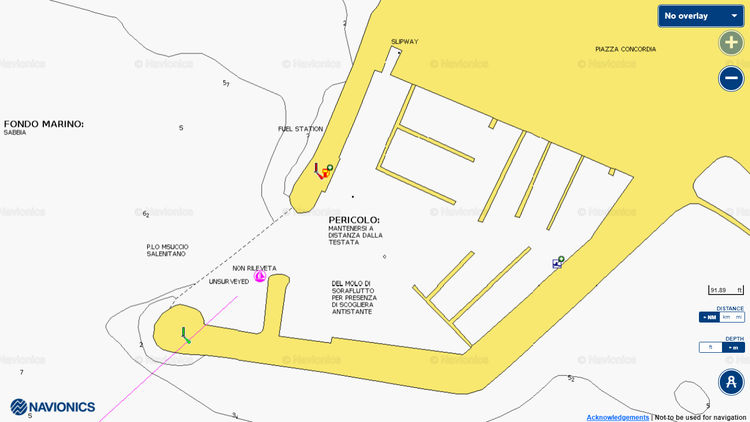 To open Navionics chart of Masuccio Salernitano Yacht Marina