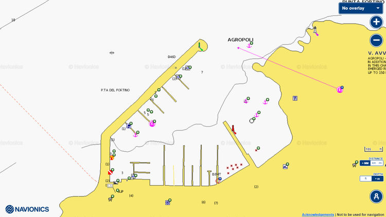 To open Navionics chart of Agropoli Yacht Marina