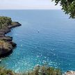 Yacht anchorage in Grotta della Scala Bay