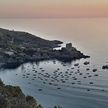 Yacht mooring on buoys in San Nicola Arcella Bay