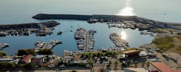 Yacht mooring in Palmi marina