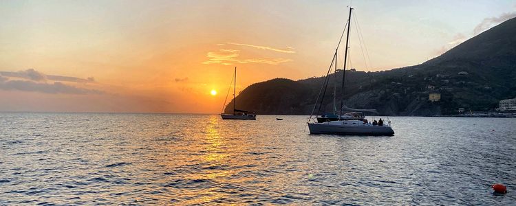 Yacht anchorage in Levanto