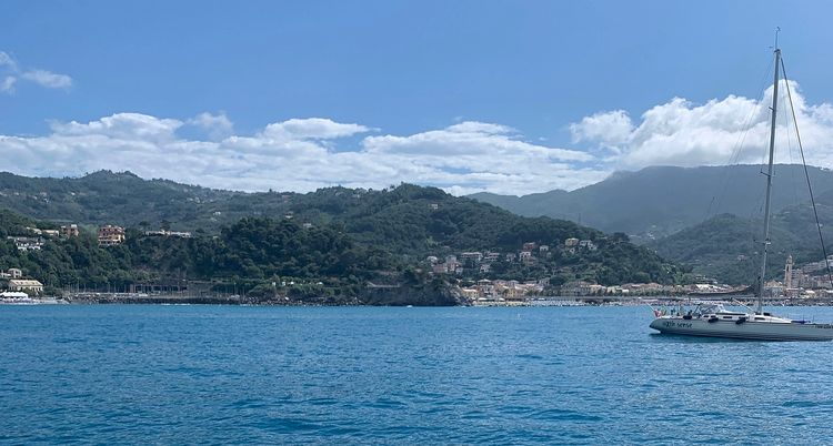 Yacht anchorage in Moneglia