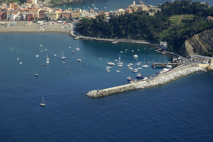 Yacht moorings in Sestri Levante