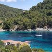 Yacht anchorage in Pupnatska Luka Bay