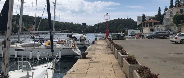 Yacht moorings in Brna