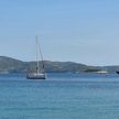 Yacht anchorage in Meja Bay