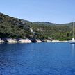 Yacht anchorage in Kruseva Bay