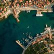 Yacht mooring in Jelsa harbor