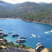 Yacht anchorage off Gemiler Island