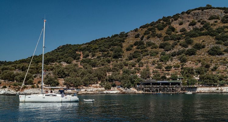 Yacht anchorage in Gemile Bay