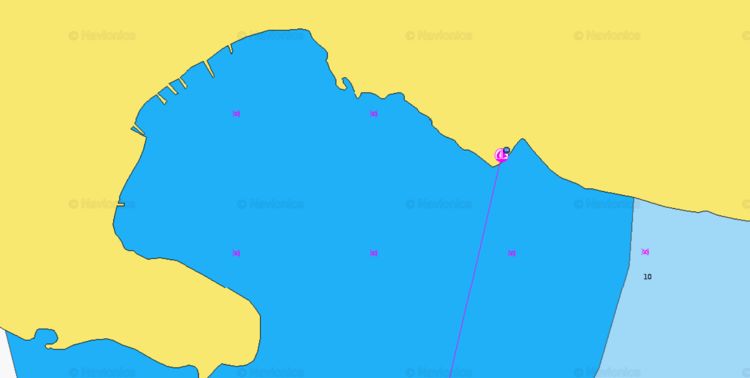 To open Navionics chart of yacht anchorages in Gemile Bay